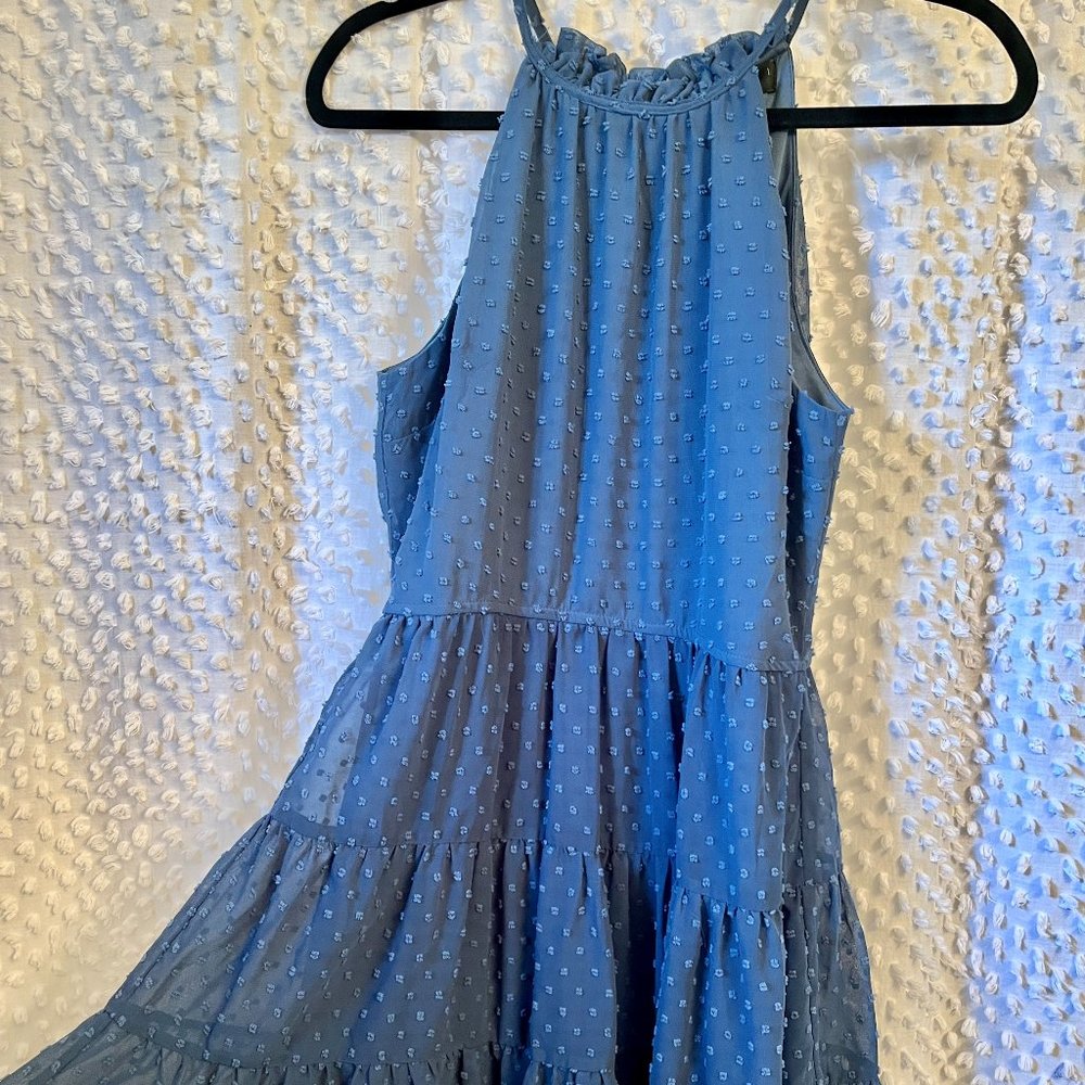 Blue Ruffle Dress